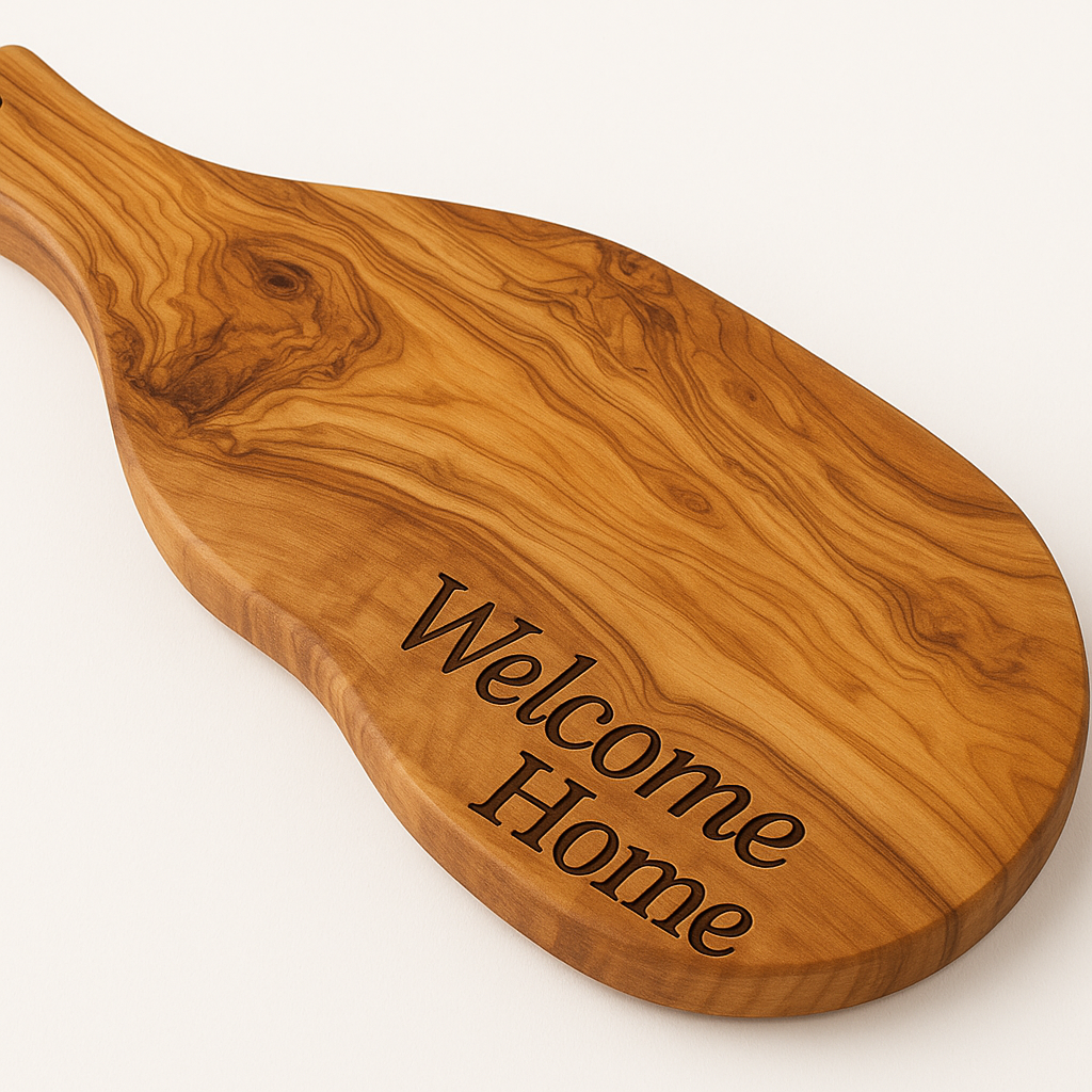 Olive Wood Cutting Board with Handle - VIP