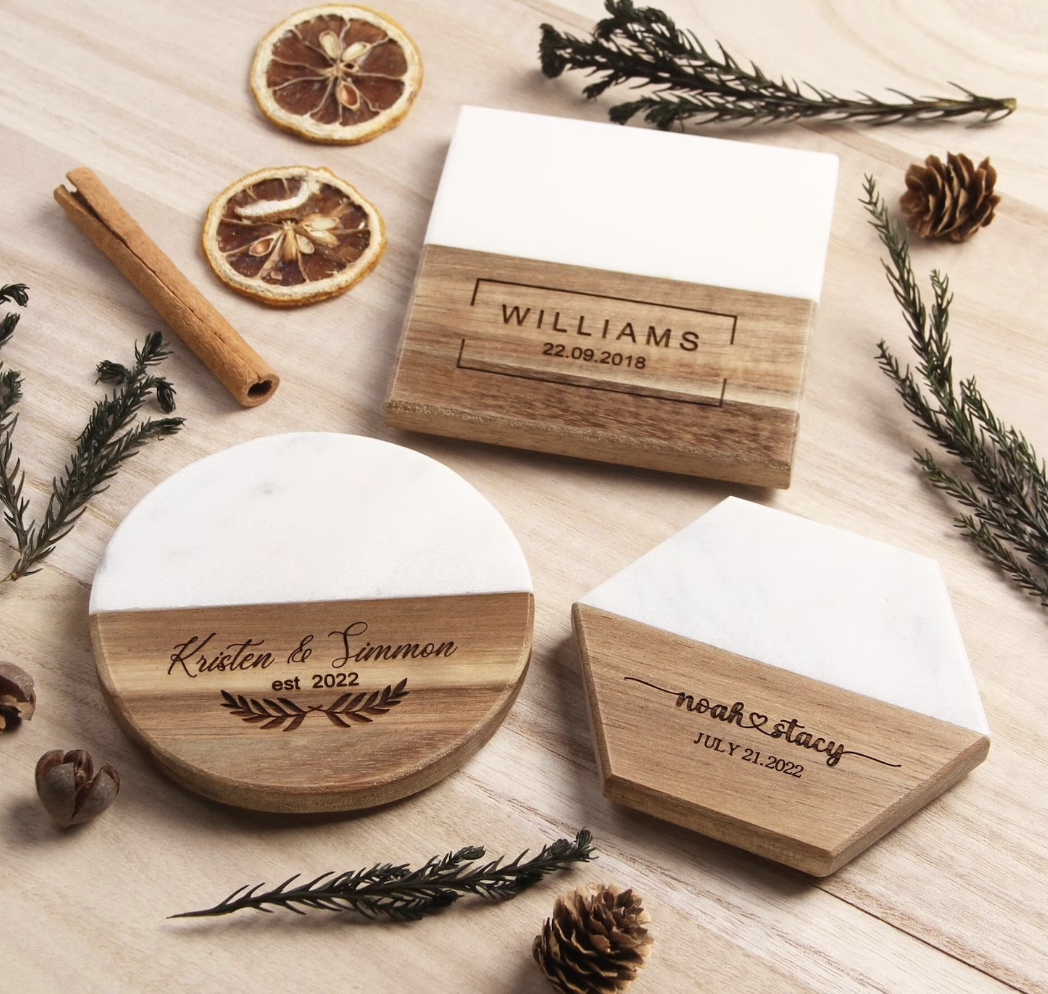 Extra Large Charcuterie Board & Coasters package