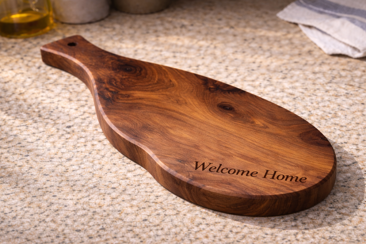 Walnut Charcuterie Board with Handle - VIP
