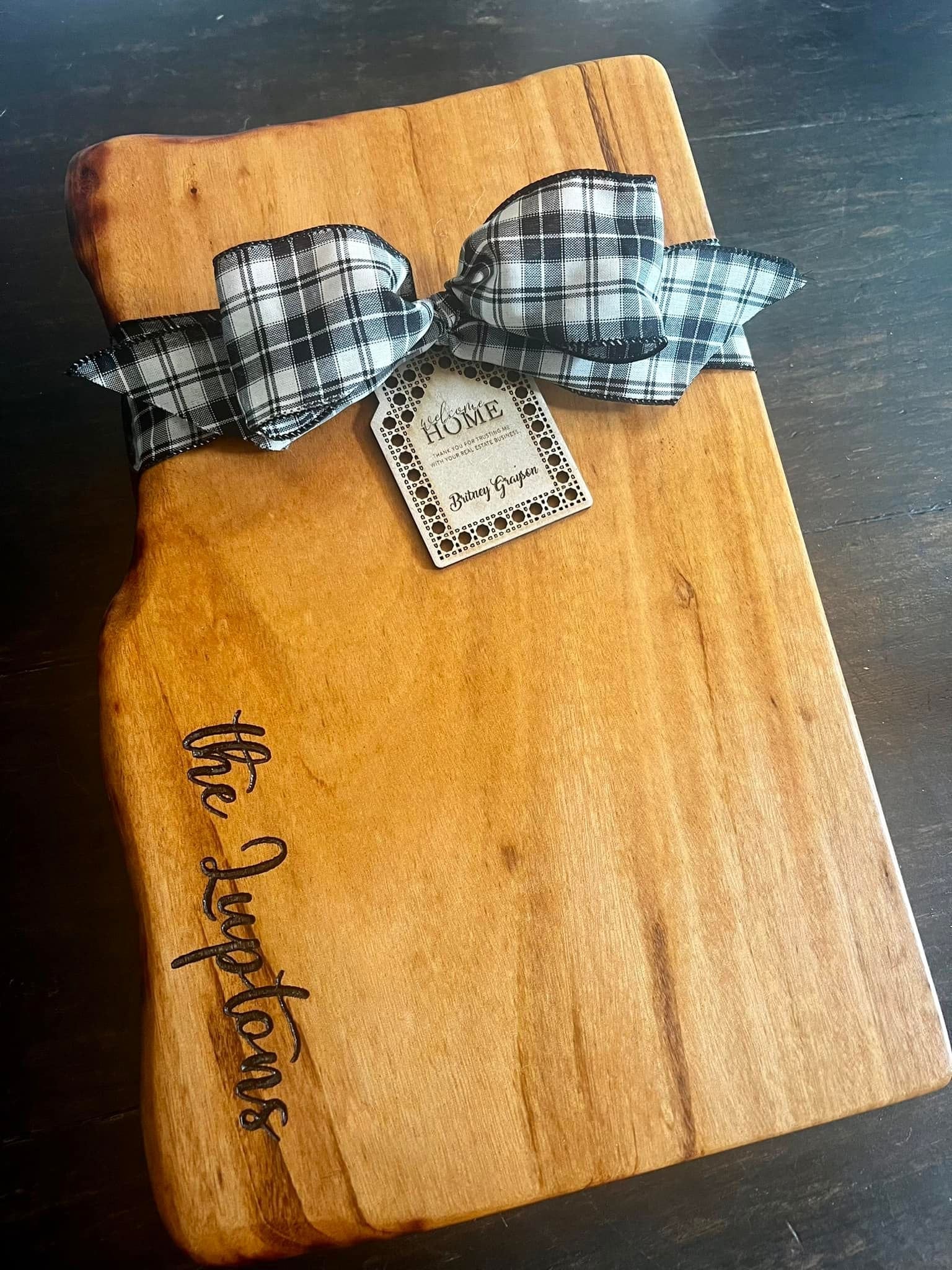 Faux Live-Edge Serving Tray